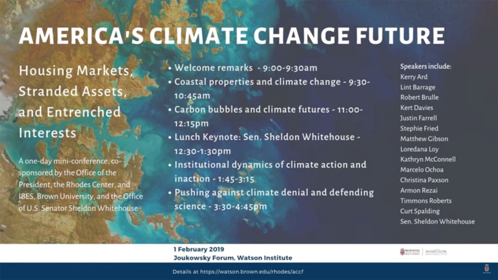 Conference on America's Climate Change Future
