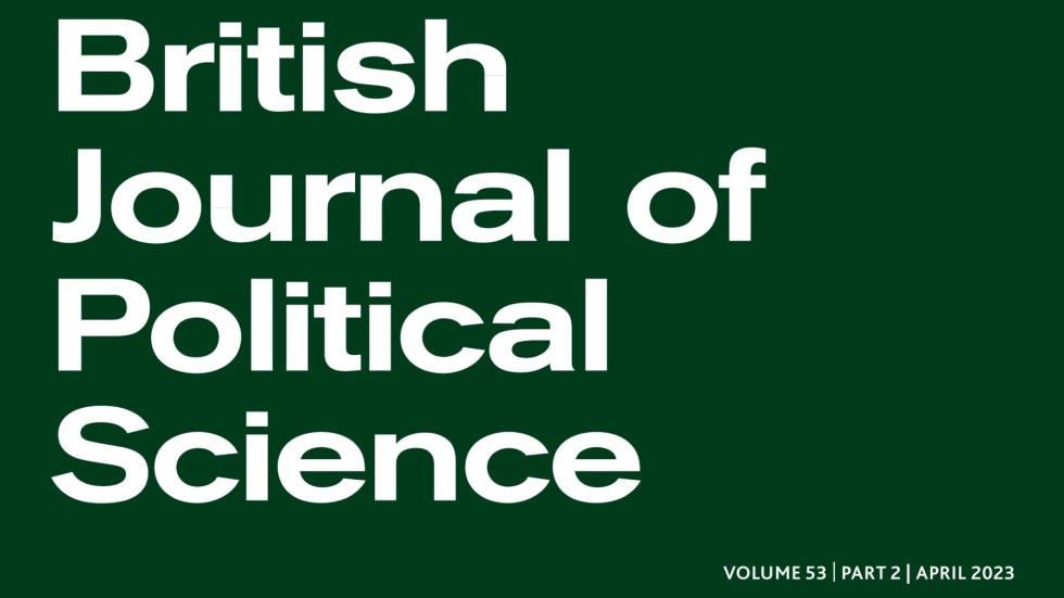 Cover of British Journal of Political Science 