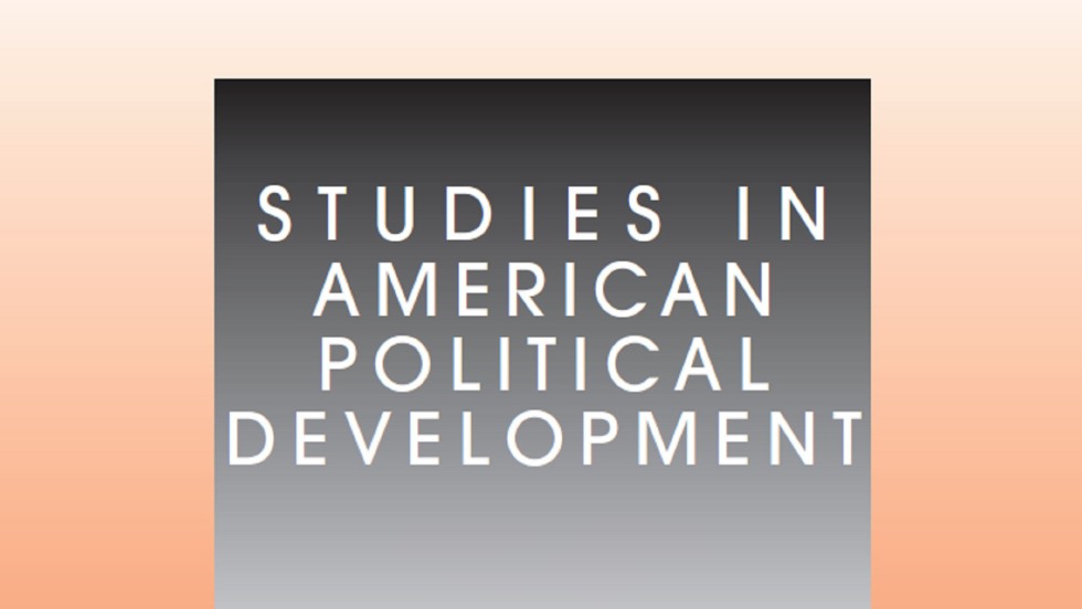 Studies in American Political Development Journal cover