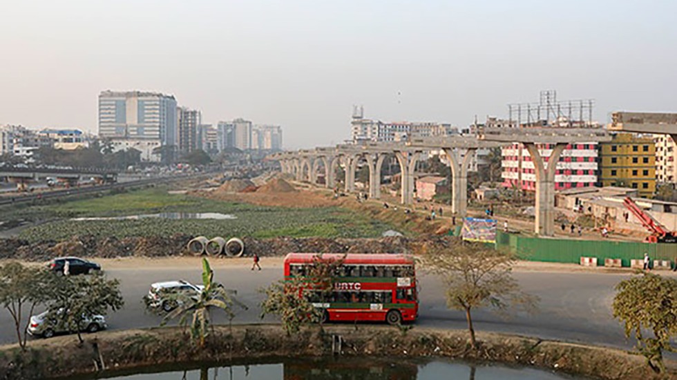 Urban scene in Bangladesh