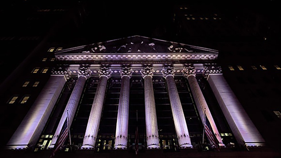 Wall Street stock exchange building