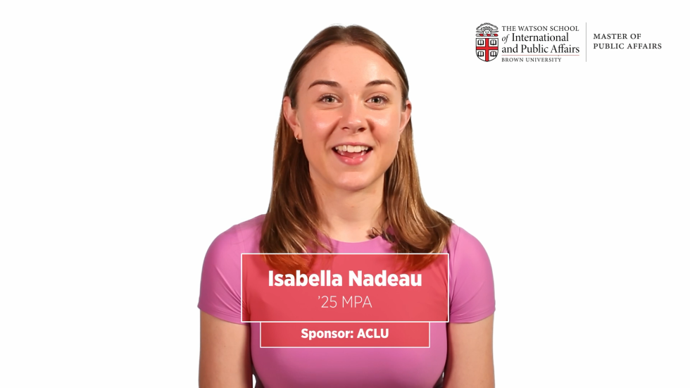 Isabella Nadeau '25 MPA