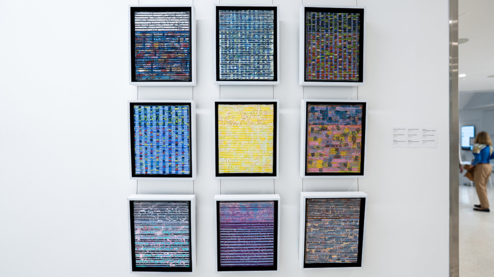 Group of nine paintings