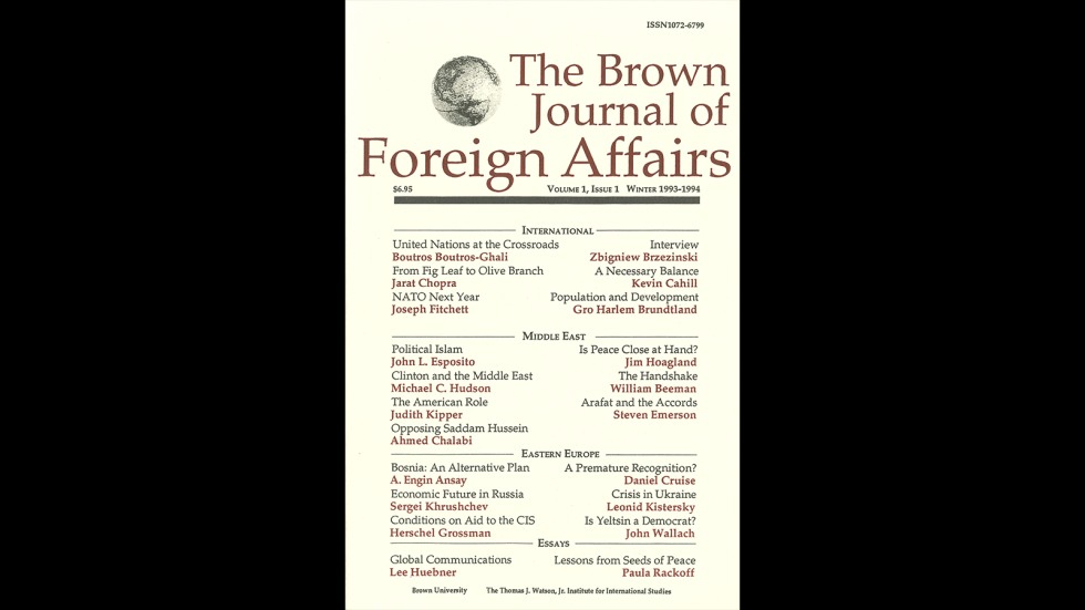 Brown Journal of World Affairs