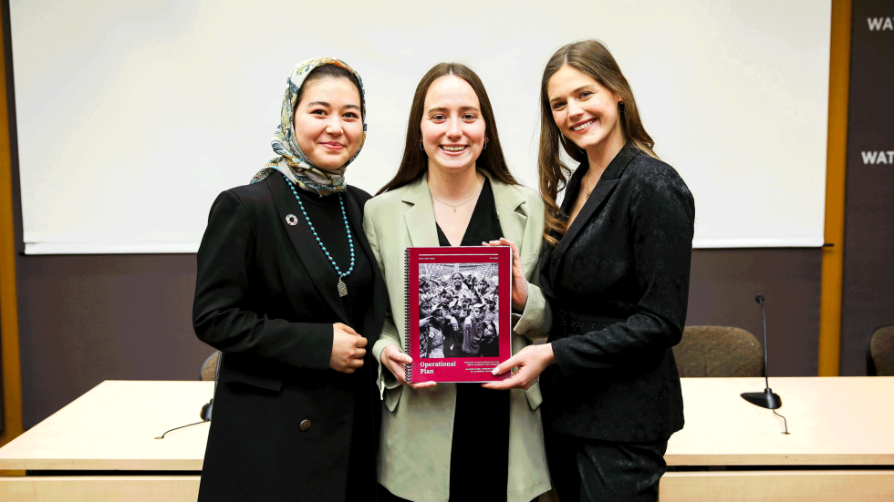 Fatima Rezaie, Allie Hansen and Allison Clark